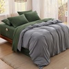 image:imageBedsure Deep Pocket Twin Sheets  4 Piece Prewashed UltraSoft Twin Sheets Set Fits Mattresses Up to 18 Inches Thick Breathable amp Secure Fit Hotel Luxury Bedding LinenOlive Green