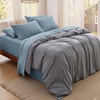image:imageBedsure Deep Pocket Twin Sheets  4 Piece Prewashed UltraSoft Twin Sheets Set Fits Mattresses Up to 18 Inches Thick Breathable amp Secure Fit Hotel Luxury Bedding LinenDusty Blue