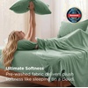 image:imageBedsure Deep Pocket Twin Sheets  4 Piece Prewashed UltraSoft Twin Sheets Set Fits Mattresses Up to 18 Inches Thick Breathable amp Secure Fit Hotel Luxury Bedding LinenSage Green