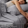image:imageBedsure Linen Sheets California King Size  Cotton Linen Blend Bed Sheets Anti  Pilling UltraSoft amp Breathable 16 Deep Pocket PureWoven Natural Texture Improves with Use 4 Pieces05  Grey