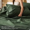 image:imageBedsure Linen Sheets California King Size  Cotton Linen Blend Bed Sheets Anti  Pilling UltraSoft amp Breathable 16 Deep Pocket PureWoven Natural Texture Improves with Use 4 Pieces06  Olive Green