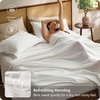 image:imageBedsure Linen Sheets California King Size  Cotton Linen Blend Bed Sheets Anti  Pilling UltraSoft amp Breathable 16 Deep Pocket PureWoven Natural Texture Improves with Use 4 Pieces02  Pure White