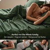 image:imageBedsure Linen Sheets California King Size  Cotton Linen Blend Bed Sheets Anti  Pilling UltraSoft amp Breathable 16 Deep Pocket PureWoven Natural Texture Improves with Use 4 Pieces06  Olive Green