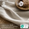 image:imageBedsure Linen Sheets California King Size  Cotton Linen Blend Bed Sheets Anti  Pilling UltraSoft amp Breathable 16 Deep Pocket PureWoven Natural Texture Improves with Use 4 Pieces01  Linen Beige