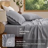 image:imageBedsure Linen Sheets California King Size  Cotton Linen Blend Bed Sheets Anti  Pilling UltraSoft amp Breathable 16 Deep Pocket PureWoven Natural Texture Improves with Use 4 Pieces05  Grey