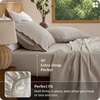 image:imageBedsure Linen Sheets California King Size  Cotton Linen Blend Bed Sheets Anti  Pilling UltraSoft amp Breathable 16 Deep Pocket PureWoven Natural Texture Improves with Use 4 Pieces01  Linen Beige