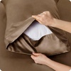 image:imageBedsure Queen Sheet Set Rayon Derived from Bamboo Cooling Sheets PureWoven Breathable amp Soft Deep Pocket Up to 16 Inches Hotel Luxury Silky Bedding for Hot Sleepers Coffee28  Coffee