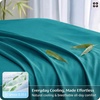 image:imageBedsure Queen Sheet Set Rayon Derived from Bamboo Cooling Sheets PureWoven Breathable amp Soft Deep Pocket Up to 16 Inches Hotel Luxury Silky Bedding for Hot Sleepers Coffee18  Turquoise
