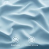 image:imageBedsure Queen Sheet Set Rayon Derived from Bamboo Cooling Sheets PureWoven Breathable amp Soft Deep Pocket Up to 16 Inches Hotel Luxury Silky Bedding for Hot Sleepers Coffee08  Aqua