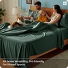 image:imageBedsure Queen Sheet Set Rayon Derived from Bamboo Cooling Sheets PureWoven Breathable amp Soft Deep Pocket Up to 16 Inches Hotel Luxury Silky Bedding for Hot Sleepers Coffee26  Forest Green
