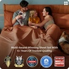image:imageBedsure Queen Sheet Set Rayon Derived from Bamboo Cooling Sheets PureWoven Breathable amp Soft Deep Pocket Up to 16 Inches Hotel Luxury Silky Bedding for Hot Sleepers Coffee19  Burnt Orange