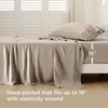 image:imageBedsure Queen Sheet Set Rayon Derived from Bamboo Cooling Sheets PureWoven Breathable amp Soft Deep Pocket Up to 16 Inches Hotel Luxury Silky Bedding for Hot Sleepers Coffee17  Simply Taupe