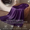 image:imageBedsure Queen Sheet Set Rayon Derived from Bamboo Cooling Sheets PureWoven Breathable amp Soft Deep Pocket Up to 16 Inches Hotel Luxury Silky Bedding for Hot Sleepers Coffee14  Plum