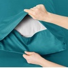 image:imageBedsure Queen Sheet Set Rayon Derived from Bamboo Cooling Sheets PureWoven Breathable amp Soft Deep Pocket Up to 16 Inches Hotel Luxury Silky Bedding for Hot Sleepers Coffee18  Turquoise