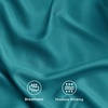 image:imageBedsure Queen Sheet Set Rayon Derived from Bamboo Cooling Sheets PureWoven Breathable amp Soft Deep Pocket Up to 16 Inches Hotel Luxury Silky Bedding for Hot Sleepers Coffee18  Turquoise