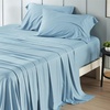 image:imageBedsure Queen Sheet Set Rayon Derived from Bamboo Cooling Sheets PureWoven Breathable amp Soft Deep Pocket Up to 16 Inches Hotel Luxury Silky Bedding for Hot Sleepers Coffee08  Aqua