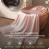 image:imageBedsure Queen Sheet Set Rayon Derived from Bamboo Cooling Sheets PureWoven Breathable amp Soft Deep Pocket Up to 16 Inches Hotel Luxury Silky Bedding for Hot Sleepers Coffee11  Pink