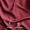 image:imageBedsure Queen Sheet Set Rayon Derived from Bamboo Cooling Sheets PureWoven Breathable amp Soft Deep Pocket Up to 16 Inches Hotel Luxury Silky Bedding for Hot Sleepers Coffee15  Burgundy