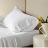 image:imageBedsure Queen Sheet Set Rayon Derived from Bamboo Cooling Sheets PureWoven Breathable amp Soft Deep Pocket Up to 16 Inches Hotel Luxury Silky Bedding for Hot Sleepers Coffee02  White