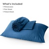 image:imageBedsure Queen Sheet Set Rayon Derived from Bamboo Cooling Sheets PureWoven Breathable amp Soft Deep Pocket Up to 16 Inches Hotel Luxury Silky Bedding for Hot Sleepers Coffee06  Teal