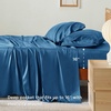 image:imageBedsure Queen Sheet Set Rayon Derived from Bamboo Cooling Sheets PureWoven Breathable amp Soft Deep Pocket Up to 16 Inches Hotel Luxury Silky Bedding for Hot Sleepers Coffee06  Teal
