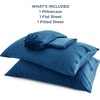 image:imageBedsure Queen Sheet Set Rayon Derived from Bamboo Cooling Sheets PureWoven Breathable amp Soft Deep Pocket Up to 16 Inches Hotel Luxury Silky Bedding for Hot Sleepers Coffee06  Teal