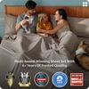 image:imageBedsure Queen Sheet Set Rayon Derived from Bamboo Cooling Sheets PureWoven Breathable amp Soft Deep Pocket Up to 16 Inches Hotel Luxury Silky Bedding for Hot Sleepers Coffee17  Simply Taupe