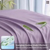 image:imageBedsure Queen Sheet Set Rayon Derived from Bamboo Cooling Sheets PureWoven Breathable amp Soft Deep Pocket Up to 16 Inches Hotel Luxury Silky Bedding for Hot Sleepers Coffee13  Lilac