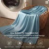 image:imageBedsure Queen Sheet Set Rayon Derived from Bamboo Cooling Sheets PureWoven Breathable amp Soft Deep Pocket Up to 16 Inches Hotel Luxury Silky Bedding for Hot Sleepers Coffee08  Aqua