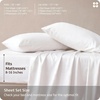 image:imageBedsure Queen Sheet Set Rayon Derived from Bamboo Cooling Sheets PureWoven Breathable amp Soft Deep Pocket Up to 16 Inches Hotel Luxury Silky Bedding for Hot Sleepers Coffee02  White