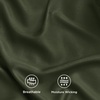 image:imageBedsure Queen Sheet Set Rayon Derived from Bamboo Cooling Sheets PureWoven Breathable amp Soft Deep Pocket Up to 16 Inches Hotel Luxury Silky Bedding for Hot Sleepers Coffee22  Olive Green