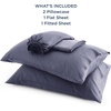 image:imageBedsure Queen Sheet Set Rayon Derived from Bamboo Cooling Sheets PureWoven Breathable amp Soft Deep Pocket Up to 16 Inches Hotel Luxury Silky Bedding for Hot Sleepers Coffee01  Dark Grey