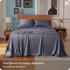 image:imageBedsure Queen Sheet Set Rayon Derived from Bamboo Cooling Sheets PureWoven Breathable amp Soft Deep Pocket Up to 16 Inches Hotel Luxury Silky Bedding for Hot Sleepers Coffee01  Dark Grey