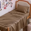 image:imageBedsure Queen Sheet Set Rayon Derived from Bamboo Cooling Sheets PureWoven Breathable amp Soft Deep Pocket Up to 16 Inches Hotel Luxury Silky Bedding for Hot Sleepers Coffee28  Coffee