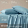 image:imageBedsure Queen Sheet Set Rayon Derived from Bamboo Cooling Sheets PureWoven Breathable amp Soft Deep Pocket Up to 16 Inches Hotel Luxury Silky Bedding for Hot Sleepers Coffee08  Aqua