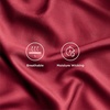 image:imageBedsure Queen Sheet Set Rayon Derived from Bamboo Cooling Sheets PureWoven Breathable amp Soft Deep Pocket Up to 16 Inches Hotel Luxury Silky Bedding for Hot Sleepers Coffee15  Burgundy