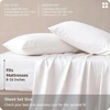 image:imageBedsure Queen Sheet Set Rayon Derived from Bamboo Cooling Sheets PureWoven Breathable amp Soft Deep Pocket Up to 16 Inches Hotel Luxury Silky Bedding for Hot Sleepers Coffee02  White