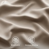 image:imageBedsure Queen Sheet Set Rayon Derived from Bamboo Cooling Sheets PureWoven Breathable amp Soft Deep Pocket Up to 16 Inches Hotel Luxury Silky Bedding for Hot Sleepers Coffee17  Simply Taupe
