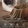 image:imageBedsure Queen Sheet Set Rayon Derived from Bamboo Cooling Sheets PureWoven Breathable amp Soft Deep Pocket Up to 16 Inches Hotel Luxury Silky Bedding for Hot Sleepers Coffee28  Coffee