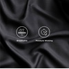 image:imageBedsure Queen Sheet Set Rayon Derived from Bamboo Cooling Sheets PureWoven Breathable amp Soft Deep Pocket Up to 16 Inches Hotel Luxury Silky Bedding for Hot Sleepers Coffee09  Black