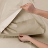 image:imageBedsure Queen Sheet Set Rayon Derived from Bamboo Cooling Sheets PureWoven Breathable amp Soft Deep Pocket Up to 16 Inches Hotel Luxury Silky Bedding for Hot Sleepers Coffee03  Beige
