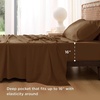 image:imageBedsure Queen Sheet Set Rayon Derived from Bamboo Cooling Sheets PureWoven Breathable amp Soft Deep Pocket Up to 16 Inches Hotel Luxury Silky Bedding for Hot Sleepers Coffee20  Brown