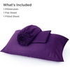 image:imageBedsure Queen Sheet Set Rayon Derived from Bamboo Cooling Sheets PureWoven Breathable amp Soft Deep Pocket Up to 16 Inches Hotel Luxury Silky Bedding for Hot Sleepers Coffee14  Plum