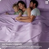 image:imageBedsure Queen Sheet Set Rayon Derived from Bamboo Cooling Sheets PureWoven Breathable amp Soft Deep Pocket Up to 16 Inches Hotel Luxury Silky Bedding for Hot Sleepers Coffee13  Lilac