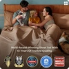 image:imageBedsure Queen Sheet Set Rayon Derived from Bamboo Cooling Sheets PureWoven Breathable amp Soft Deep Pocket Up to 16 Inches Hotel Luxury Silky Bedding for Hot Sleepers Coffee24  Khaki