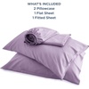 image:imageBedsure Queen Sheet Set Rayon Derived from Bamboo Cooling Sheets PureWoven Breathable amp Soft Deep Pocket Up to 16 Inches Hotel Luxury Silky Bedding for Hot Sleepers Coffee13  Lilac