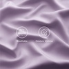 image:imageBedsure Queen Sheet Set Rayon Derived from Bamboo Cooling Sheets PureWoven Breathable amp Soft Deep Pocket Up to 16 Inches Hotel Luxury Silky Bedding for Hot Sleepers Coffee13  Lilac