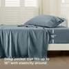 image:imageBedsure Queen Sheet Set Rayon Derived from Bamboo Cooling Sheets PureWoven Breathable amp Soft Deep Pocket Up to 16 Inches Hotel Luxury Silky Bedding for Hot Sleepers Coffee05  Dusty Blue