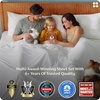 image:imageBedsure Queen Sheet Set Rayon Derived from Bamboo Cooling Sheets PureWoven Breathable amp Soft Deep Pocket Up to 16 Inches Hotel Luxury Silky Bedding for Hot Sleepers Coffee02  White