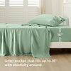 image:imageBedsure Queen Sheet Set Rayon Derived from Bamboo Cooling Sheets PureWoven Breathable amp Soft Deep Pocket Up to 16 Inches Hotel Luxury Silky Bedding for Hot Sleepers Coffee10  Sage Green